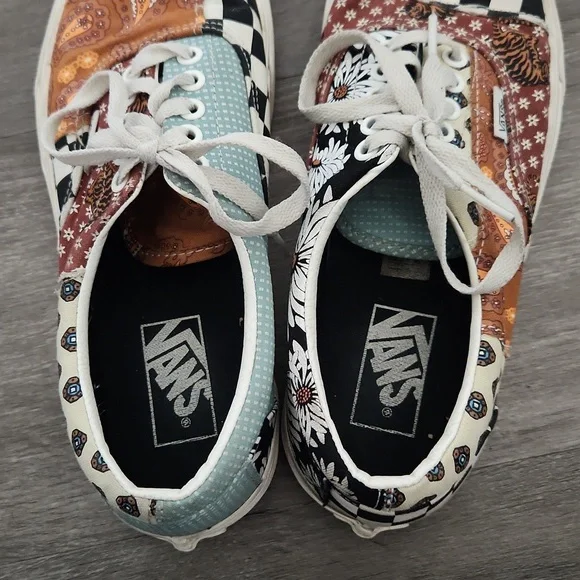 Vans tiger patchwork era skate shoes men's 7 or women's 8.5 - Picture 6 of 8